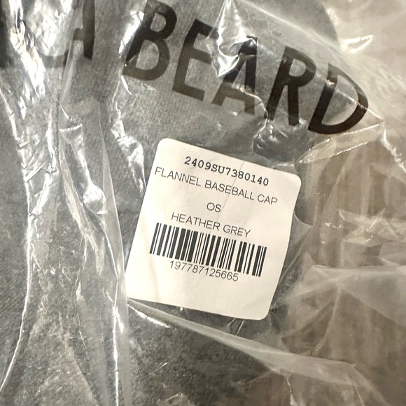 VERONICA BEARD Flannel Baseball Soft Wool Cap Grey OS NWT Designer Hat - Picture 3 of 4